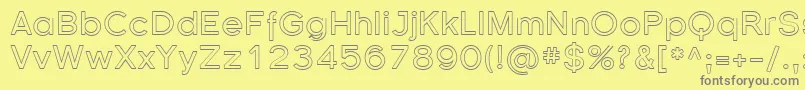 Florsn37 Font – Gray Fonts on Yellow Background