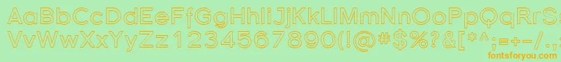 Florsn37 Font – Orange Fonts on Green Background