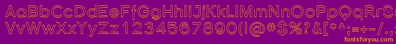 Florsn37 Font – Orange Fonts on Purple Background