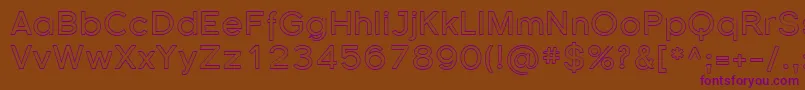 Florsn37 Font – Purple Fonts on Brown Background