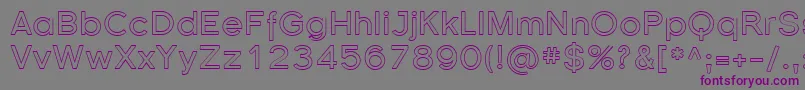 Florsn37 Font – Purple Fonts on Gray Background