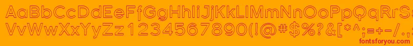 Florsn37 Font – Red Fonts on Orange Background