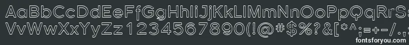 Шрифт Florsn37 – белые шрифты на чёрном фоне