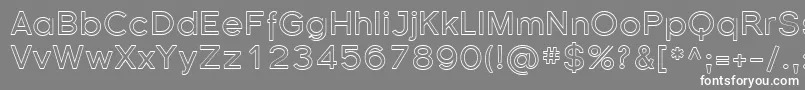 フォントFlorsn37 – 灰色の背景に白い文字