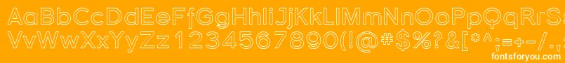 Florsn37 Font – White Fonts on Orange Background