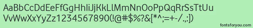 Vodafone Font – Black Fonts on Green Background