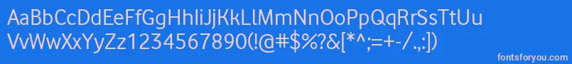 Шрифт Vodafone – розовые шрифты на синем фоне