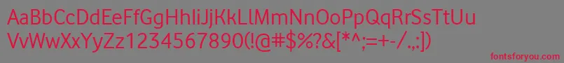 Vodafone Font – Red Fonts on Gray Background
