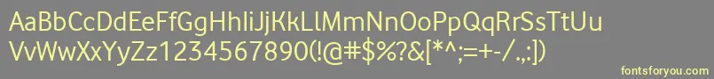 Шрифт Vodafone – жёлтые шрифты на сером фоне