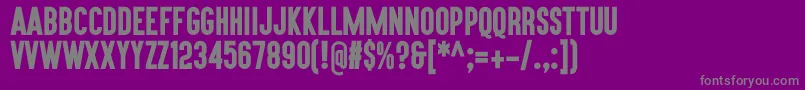 fuente Aku – Fuentes Grises Sobre Fondo Morado