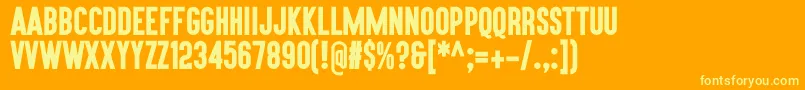 Lisätietoja Aku-fontista Aku-fontti – keltaiset fontit oranssilla taustalla