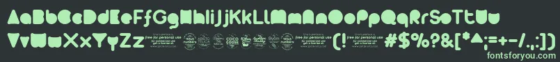 Arista2.0alternateFulltrial Font – Green Fonts on Black Background