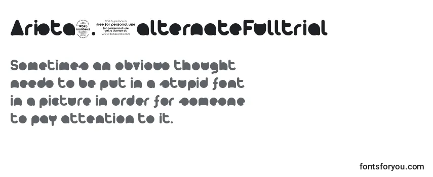 Arista2.0alternateFulltrial Font