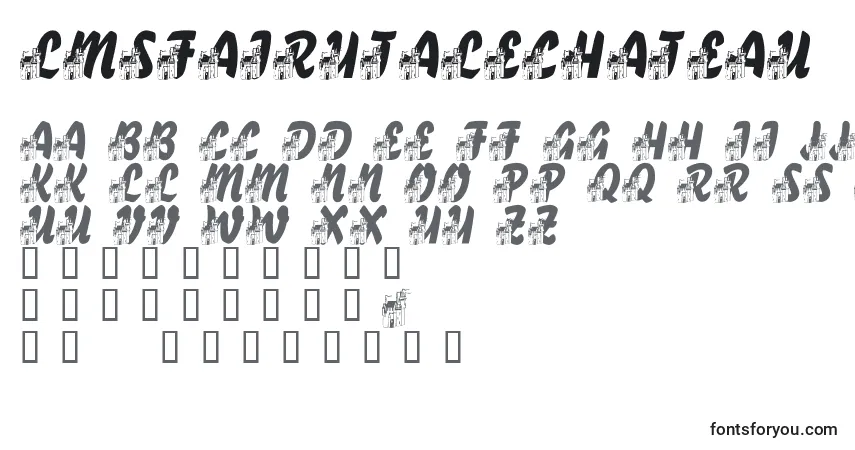 Czcionka LmsFairytaleChateau – alfabet, cyfry, specjalne znaki