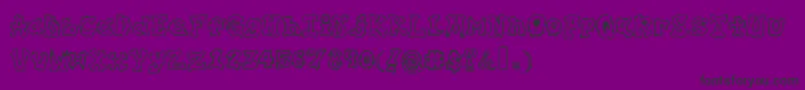 GraffitiInMyBones Font – Black Fonts on Purple Background