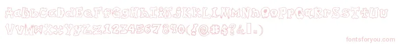 GraffitiInMyBones Font – Pink Fonts on White Background