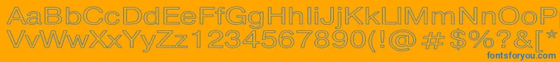 PragmaticaHw Font – Blue Fonts on Orange Background