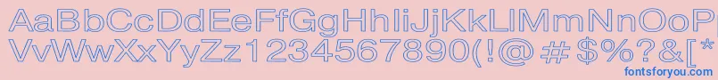 PragmaticaHw Font – Blue Fonts on Pink Background