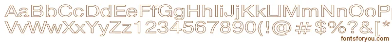 PragmaticaHw Font – Brown Fonts on White Background