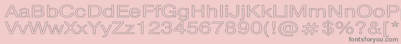 PragmaticaHw Font – Gray Fonts on Pink Background