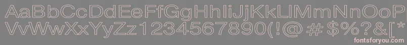 PragmaticaHw Font – Pink Fonts on Gray Background