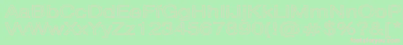 PragmaticaHw Font – Pink Fonts on Green Background