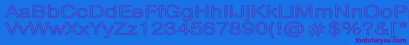 PragmaticaHw Font – Purple Fonts on Blue Background