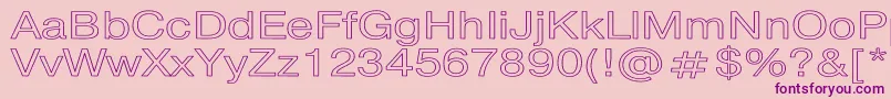 PragmaticaHw Font – Purple Fonts on Pink Background