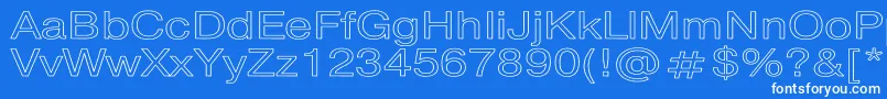 PragmaticaHw Font – White Fonts on Blue Background