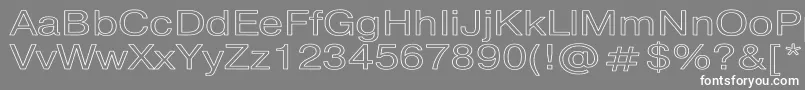 PragmaticaHw Font – White Fonts on Gray Background