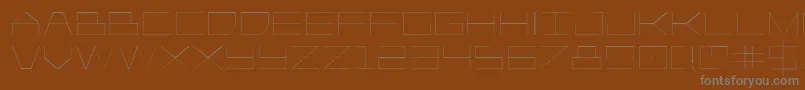 Шрифт Player1uplight – серые шрифты на коричневом фоне