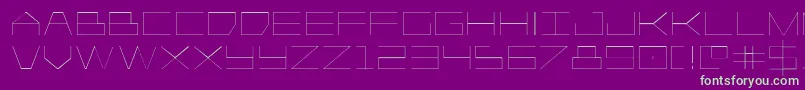 Player1uplight Font – Green Fonts on Purple Background