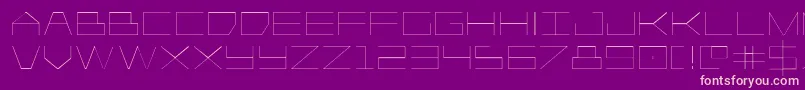 Player1uplight Font – Pink Fonts on Purple Background