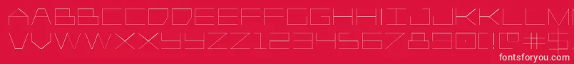 Player1uplight Font – Pink Fonts on Red Background