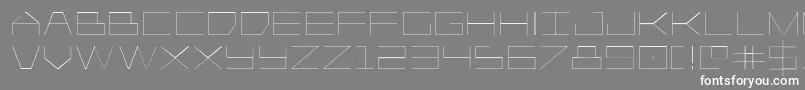 Player1uplight Font – White Fonts on Gray Background