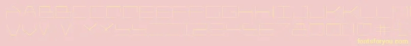 Player1uplight Font – Yellow Fonts on Pink Background