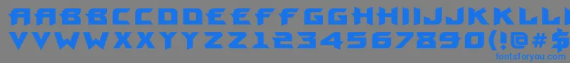 ProunbcBold Font – Blue Fonts on Gray Background