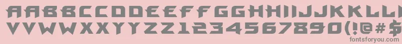 ProunbcBold Font – Gray Fonts on Pink Background