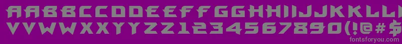 ProunbcBold Font – Gray Fonts on Purple Background