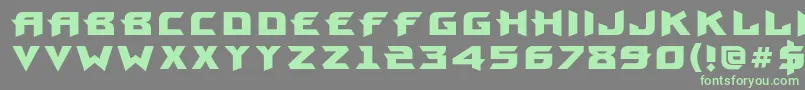ProunbcBold Font – Green Fonts on Gray Background