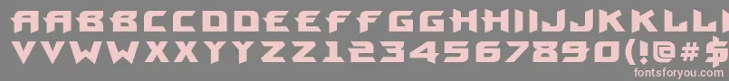 ProunbcBold Font – Pink Fonts on Gray Background