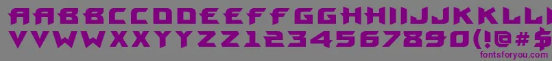 ProunbcBold Font – Purple Fonts on Gray Background