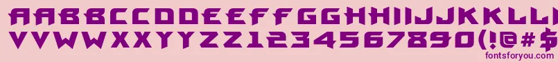 ProunbcBold Font – Purple Fonts on Pink Background