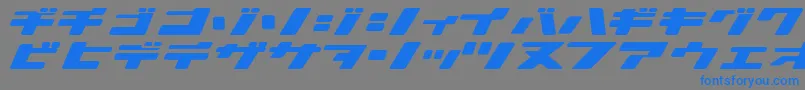 Ionicbon Font – Blue Fonts on Gray Background