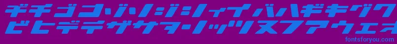 Więcej informacji o czcionce Ionicbon Czcionka Ionicbon – niebieskie czcionki na fioletowym tle