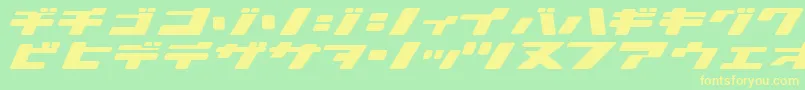Ionicbon Font – Yellow Fonts on Green Background
