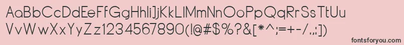 DyelineRegular Font – Black Fonts on Pink Background
