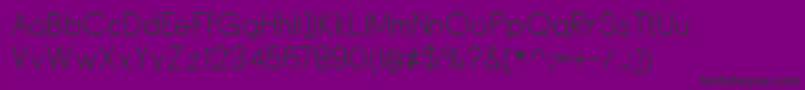 DyelineRegular Font – Black Fonts on Purple Background