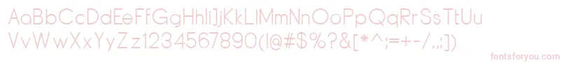 DyelineRegular Font – Pink Fonts on White Background