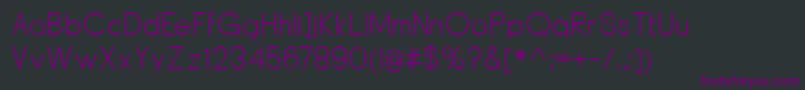 DyelineRegular Font – Purple Fonts on Black Background